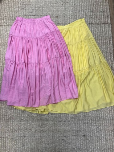 jupes boheme jaune et rose  39€