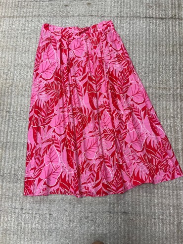 jupe longue rose et rouge  36€